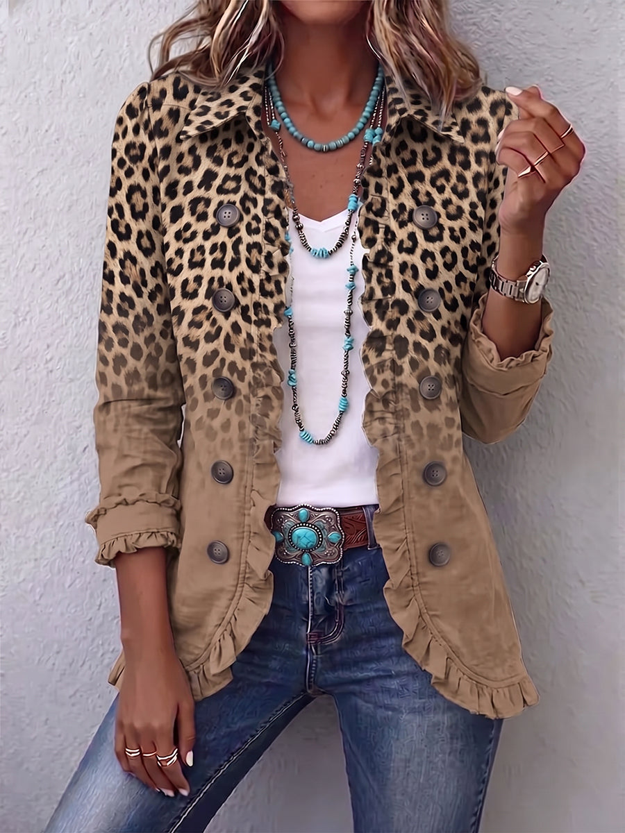 Raffaella | Giacca Leopardata dal Fascino Vintage