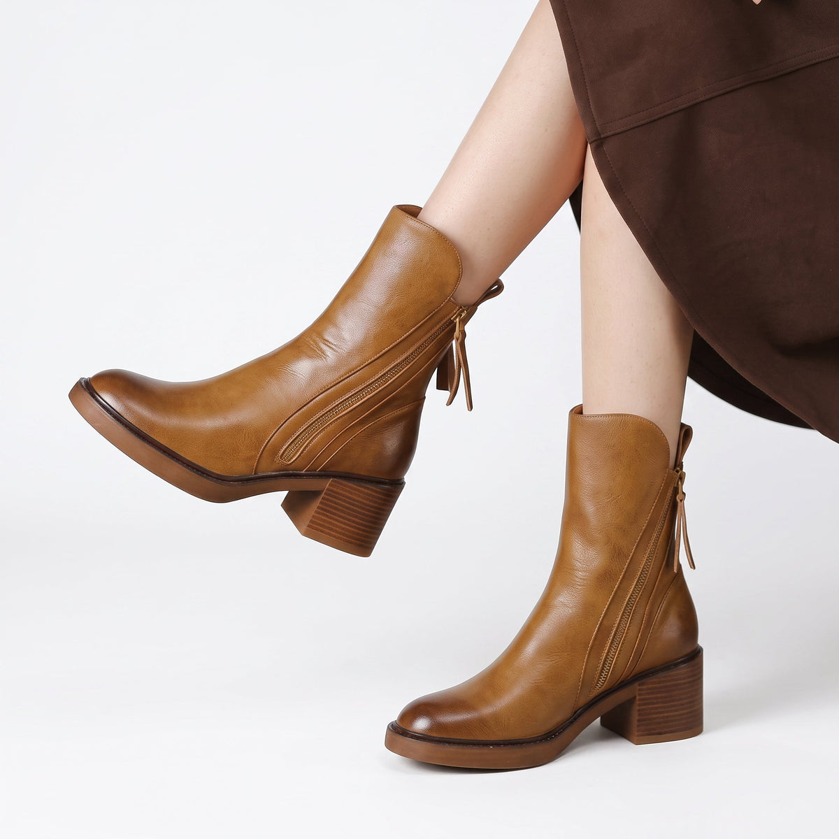 Monica | Stivaletti Eleganti con Zip Laterale