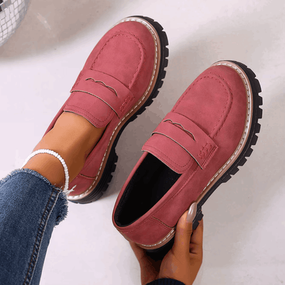Elsa – Mocassini con Plateau in Stile College