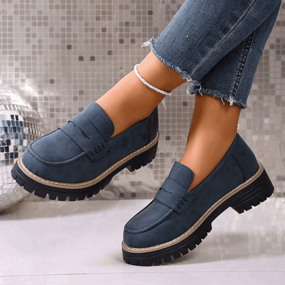 Elsa – Mocassini con Plateau in Stile College