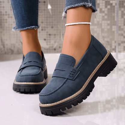 Elsa – Mocassini con Plateau in Stile College