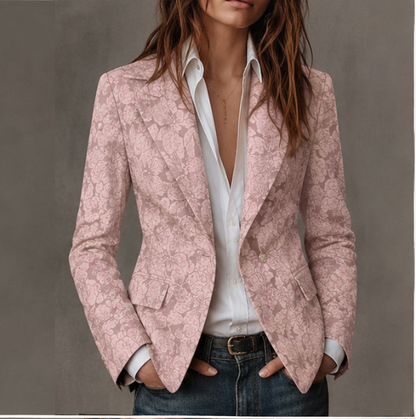 Loretta – Blazer Jacquard in Cashmere Aderente
