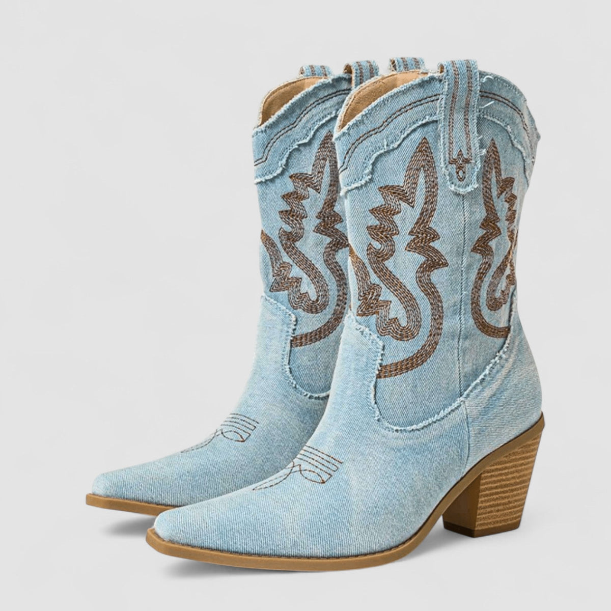 Carla | Stivaletti Western con Ricami